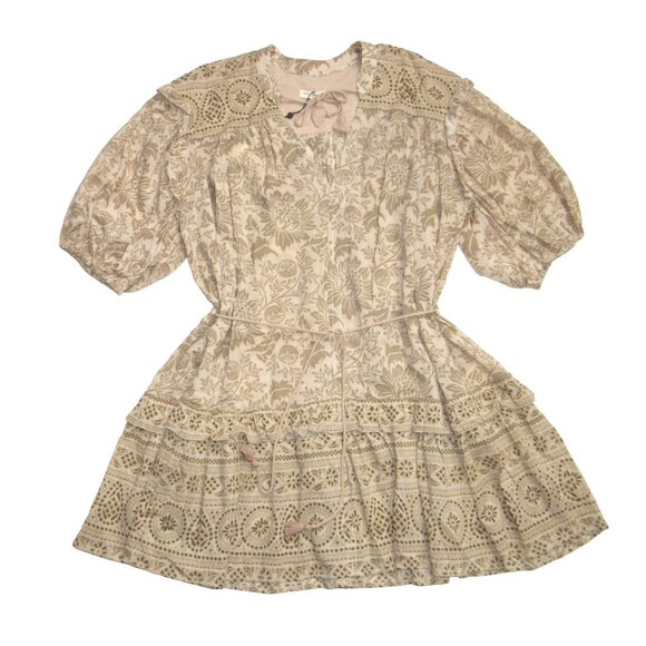 NEW SPELL & the Gypsy Collective Lioness Tunic Mini in Smoke Floral Dress S - Picture 6 of 10